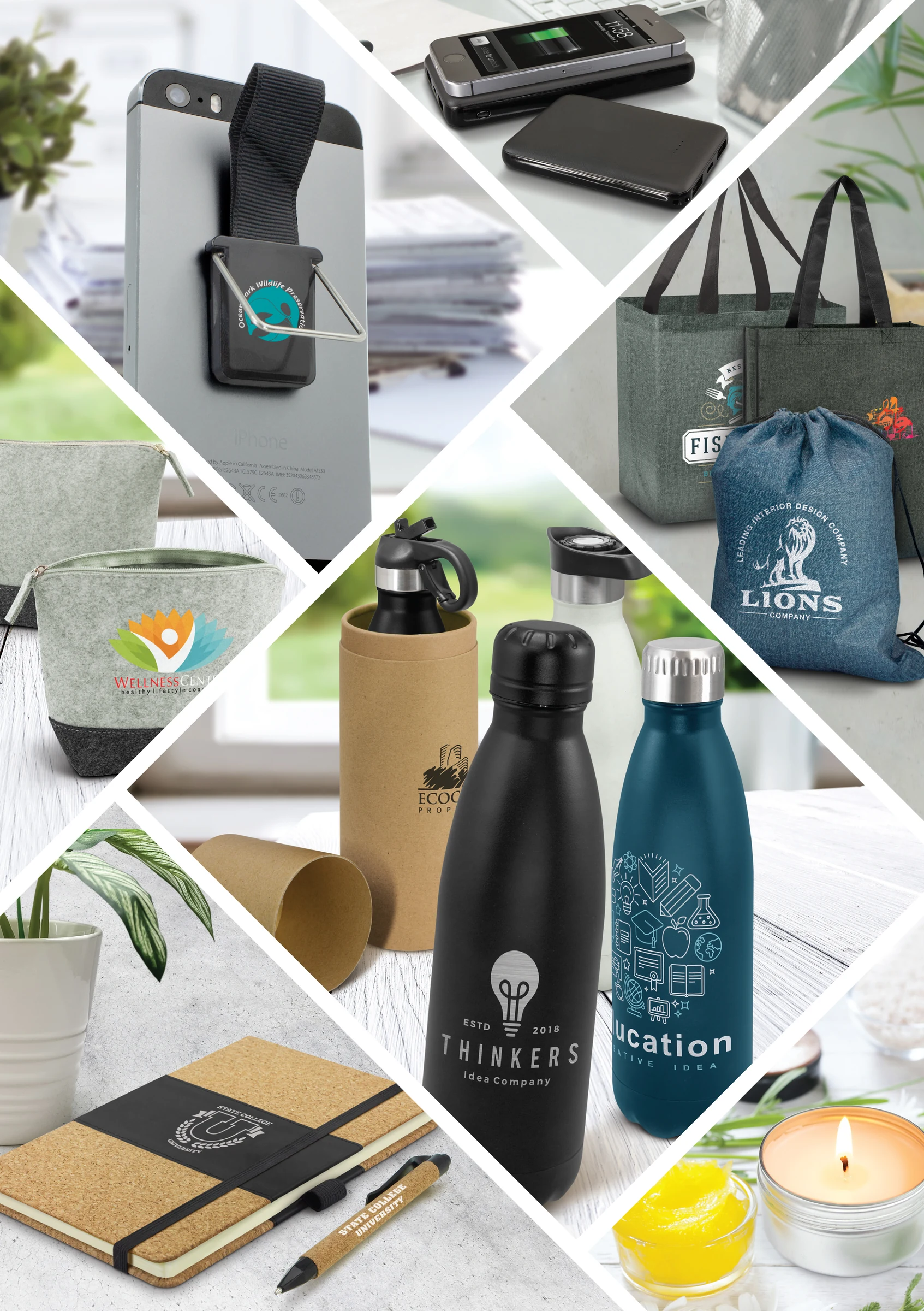Selection of custom promotional products