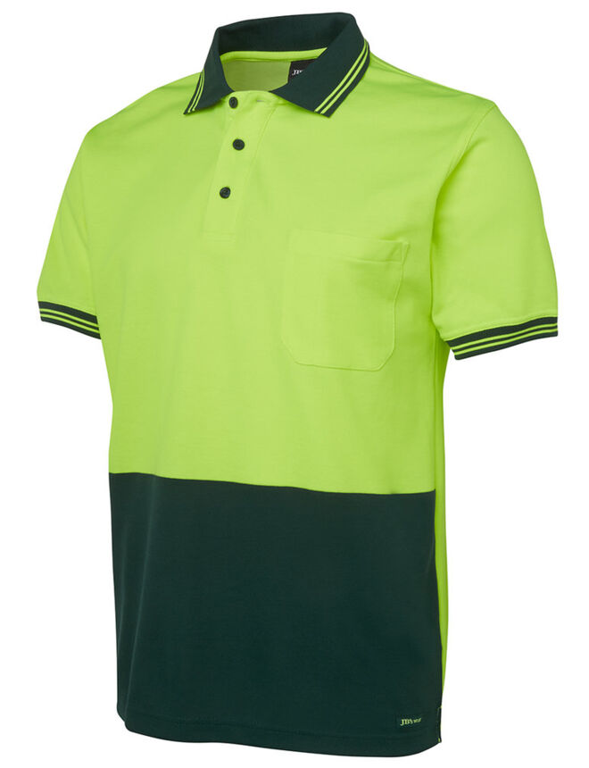 Hi Vis S/S Cotton Back Polo Thumbnail