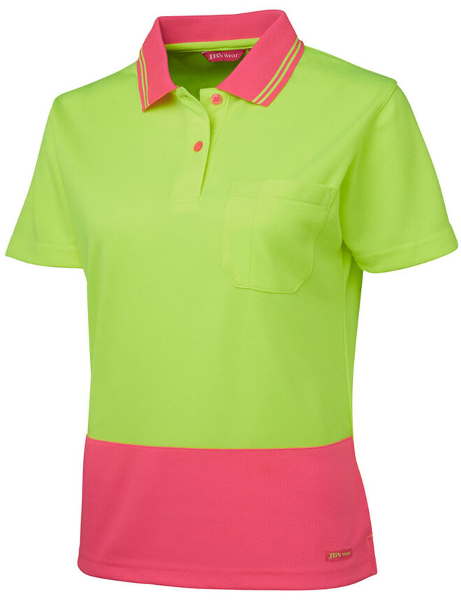Ladies Hi Vis S/S Comfort Polo Thumbnail