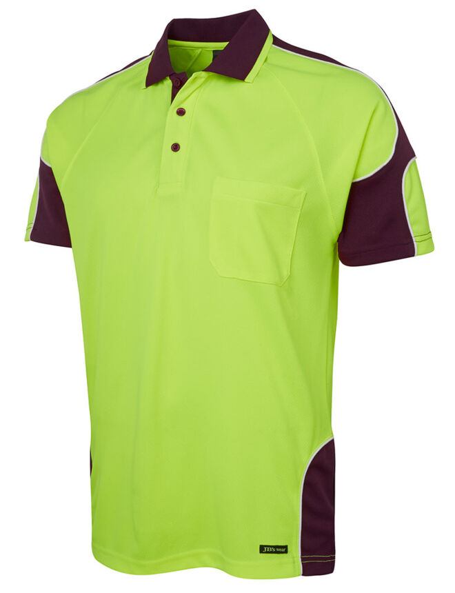 JB's Hi Vis 4602.1 S/S Arm Panel Polo Thumbnail