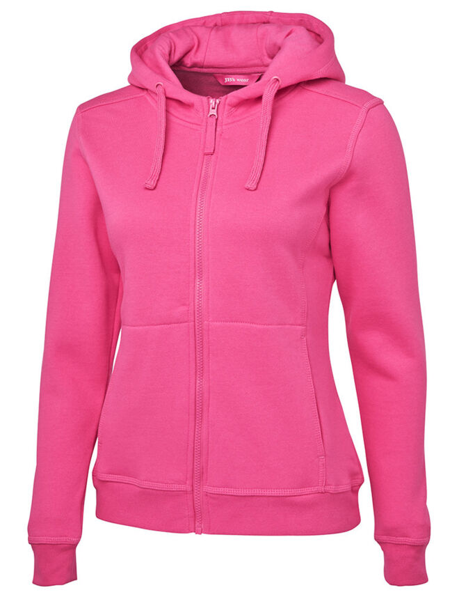 JB's Ladies Full Zip Fleece Hoodie Thumbnail