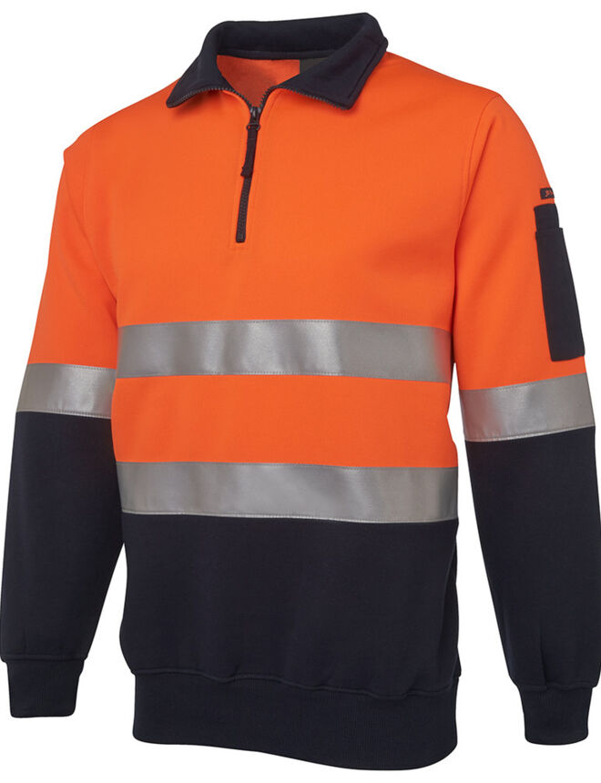 JB's Hi Vis (D+N) 1/2 Zip Fleecy Sweat Thumbnail